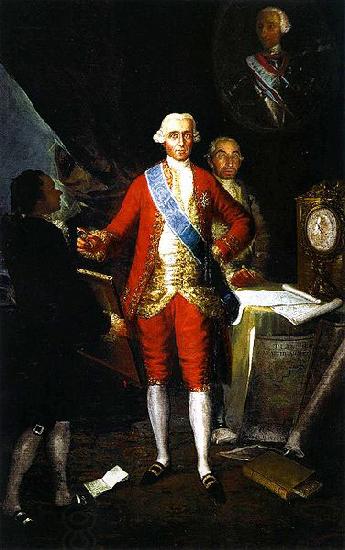 Francisco de Goya Portrait of Jose Monino, 1st Count of Floridablanca and Francisco de Goya